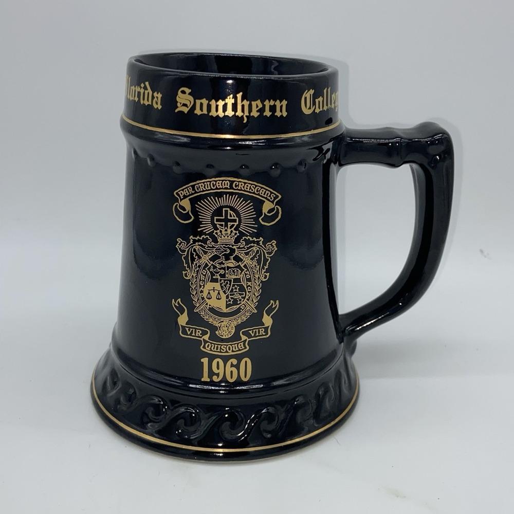 Florida Southern College‎ 1960 "Poopsie" Black Mug Cup Beer Stein
